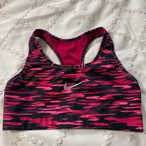 Nike Pink Camo Sports Bra (medium support)
